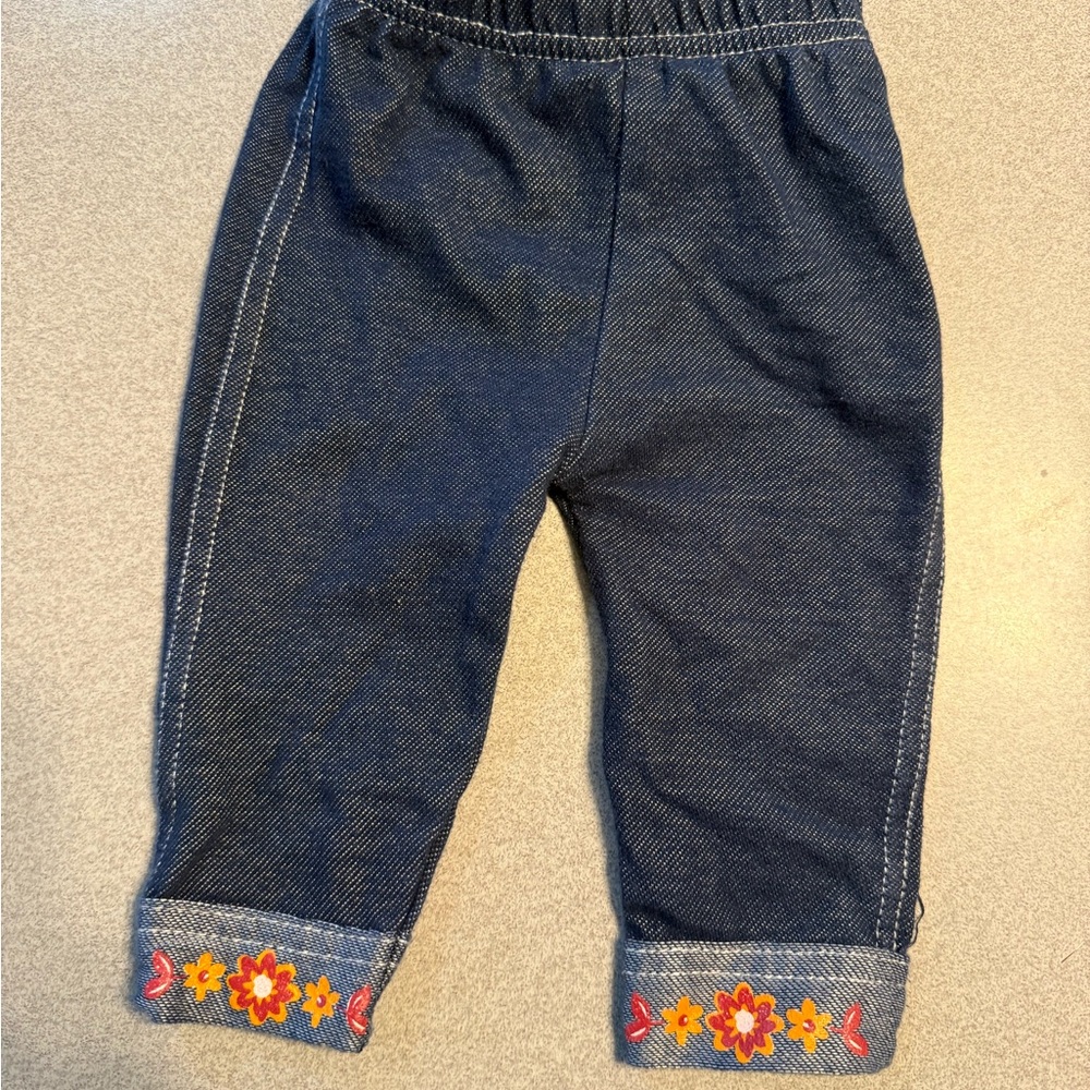 Kids Denim Embroidered Jeans